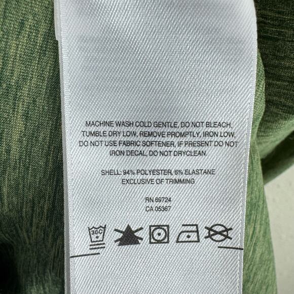 Columbia Green Hike Omni-Wick Short Sleeve Collared 1/4 Button Polo Men's Size L - Picture 5 of 5